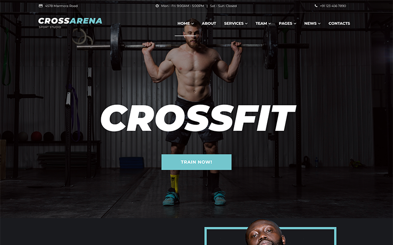 crossfit studio wordpress elementor theme