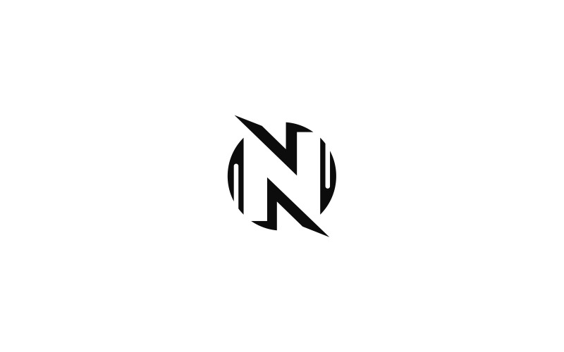 Letter N Logo sjabloon
