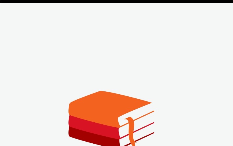 Modèle de logo de bibliothèque
