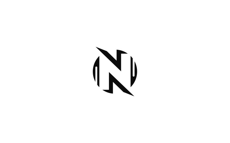 Modello di lettera N Logo