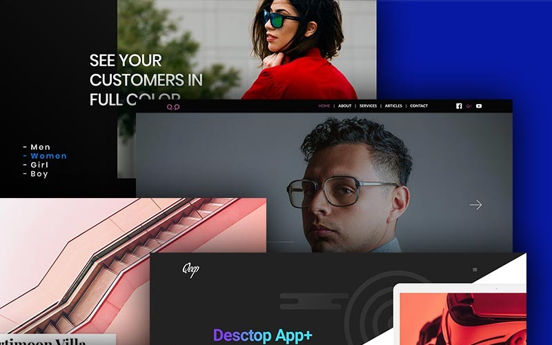Qeep-Slider - Concept Slider, éléments d'interface utilisateur modernes et fonctionnels