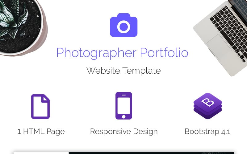 Fotós - Portfolio Template Bootstrap v4.1 Landing Page Template