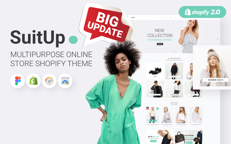 SuitUP - Tema Shopify per negozio online multiuso