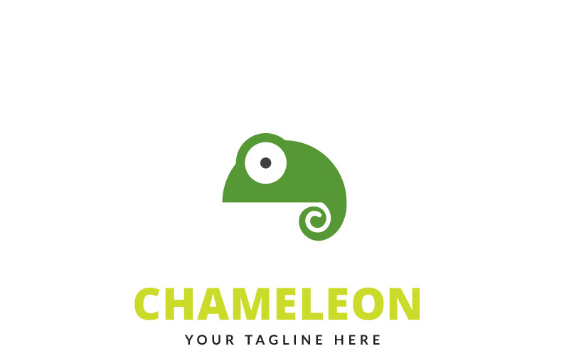 Download Шаблон логотипа "Chameleon Design Logo Template" / Chameleon Design Logo Template - Шаблон логотипа на тему графика app brand identity business cartoon chameleon color image company corporate creative cute fun green leaf lizard logo nature reptile resizable