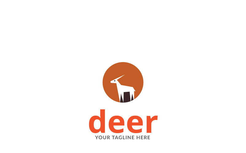 Creative Deer Logo Vorlage