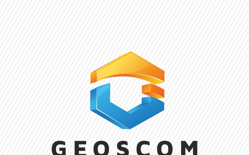 Download Шаблон логотипа "Geoscom G Letter Logo Template" / Geoscom G Letter Logo Template - Шаблон логотипа на тему графика 3d app forum g letter logo shape game media mobile modern software solution studio web