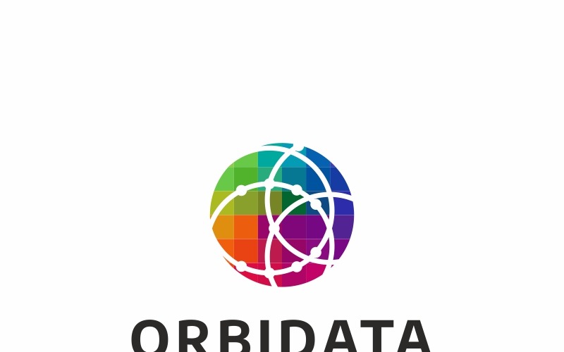 Globális Data Logo logó sablon