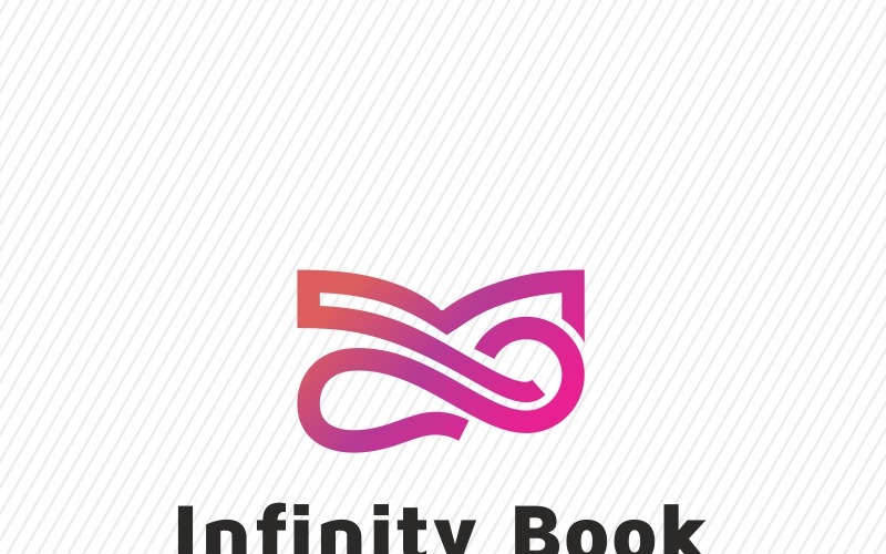Download Шаблон логотипа "Infinity Book Logo Template" / Infinity Book Logo Template - Шаблон логотипа на тему графика archive book books brand branding business company dream group identity internet library logo market megazine modern my novel print production