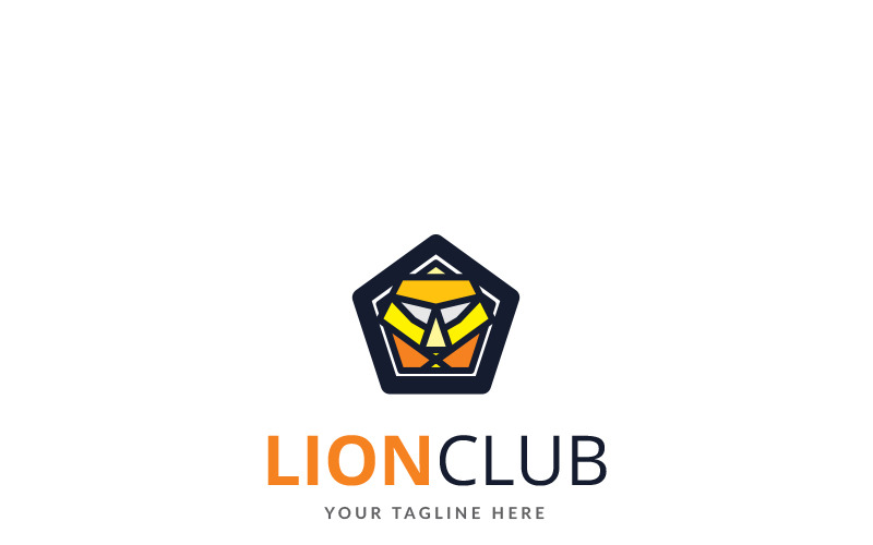 Lion Club Logo Şablonu