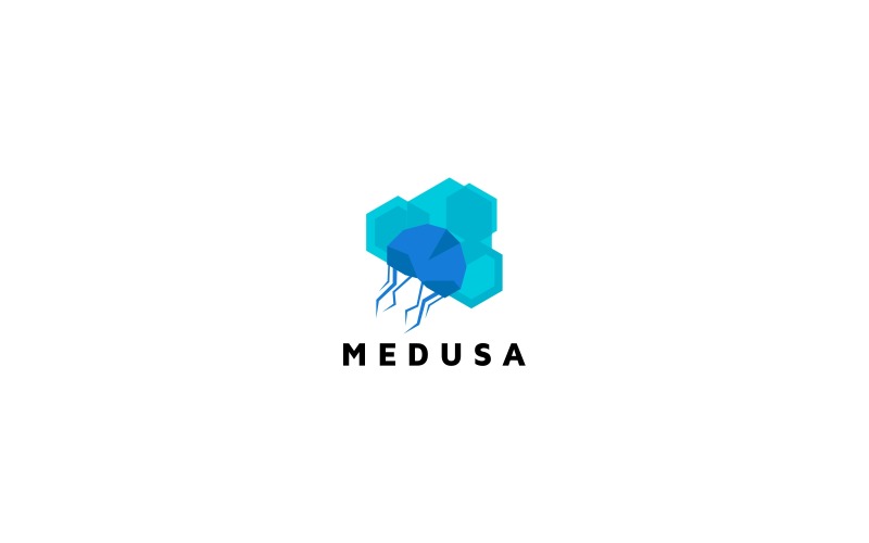 Medusa logotyp mall