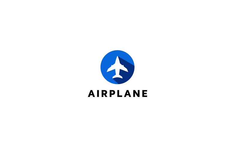 Modello di logo dell'aeroplano