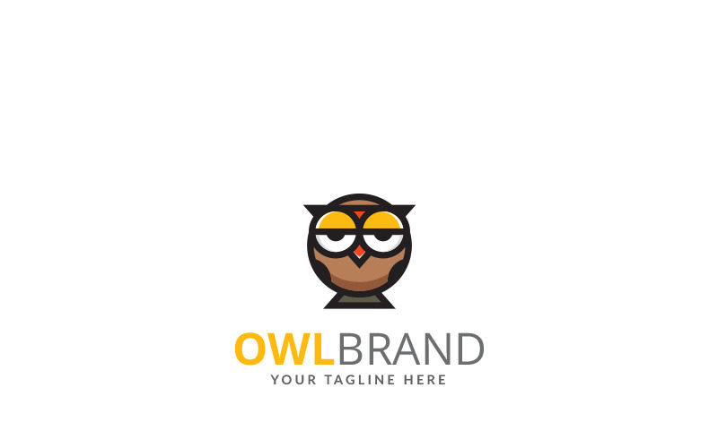 Download Шаблон логотипа "Owl Brand Design Logo Template" / Owl Brand Design Logo Template - Шаблон логотипа на тему графика advertising animal art bird blog communication community creative design studio education fashion generosity insomnia kindergarten kindness learn owl paint play