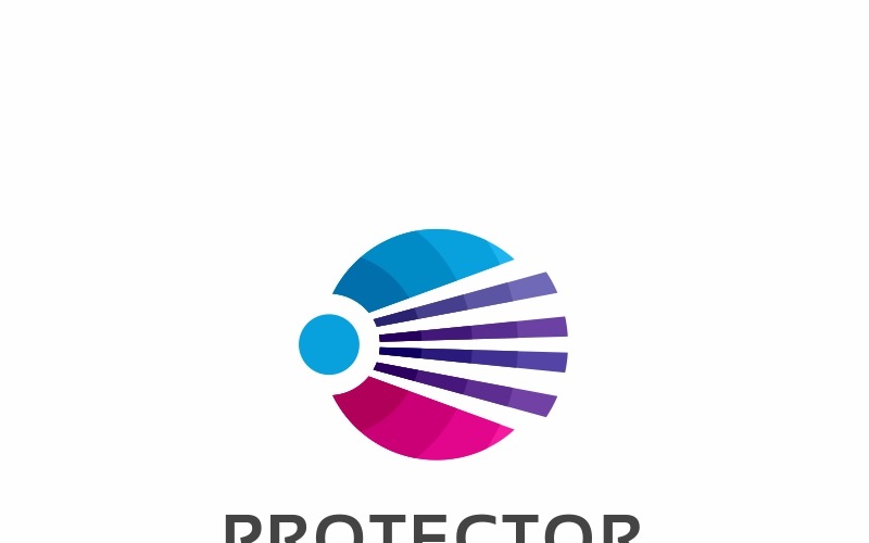 Plantilla de logotipo virtual de protector