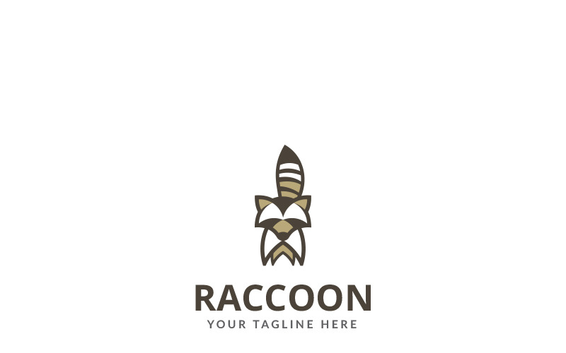 Download Шаблон логотипа "Raccoon Logo Template" / Raccoon Logo Template - Шаблон логотипа на тему графика animal baseball brand brave character company design e-sport emblem fox games graphic head icon illustrator logo mascot media professional raccoon