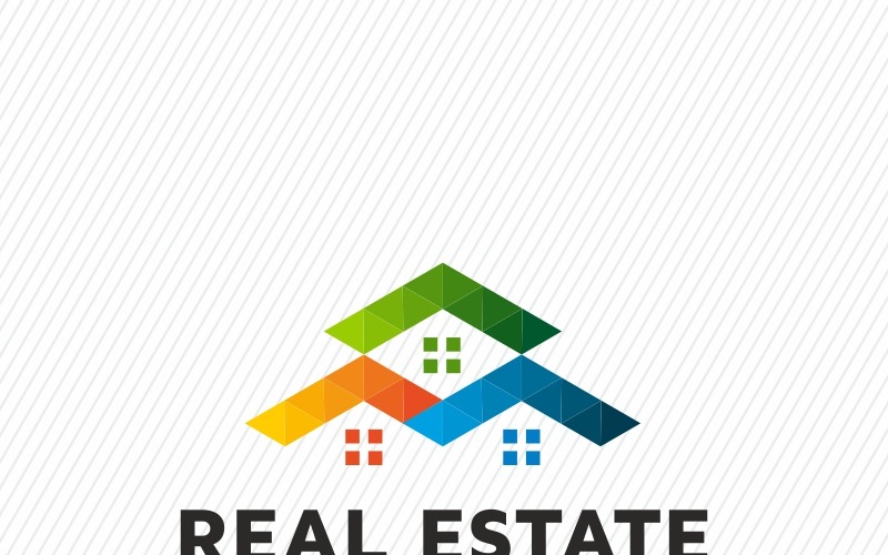 Download Шаблон логотипа "Real Estate Logo Template" / Real Estate Logo Template - Шаблон логотипа на тему графика build building business construction elite homes good home luxury modern mortgage professional property real estate
