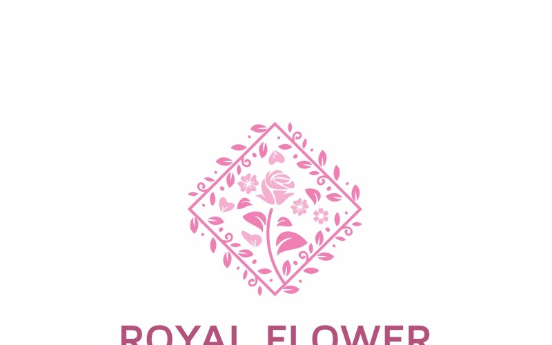 Download Шаблон логотипа "Royal Flower Logo Template" / Royal Flower Logo Template - Шаблон логотипа на тему графика beautiful crest business classy hotel company creative decorative deluxe resort flower glorious golden ornament heraldic high quality wine luxury jewelry