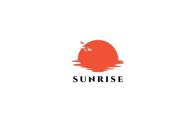 Sunrise logotyp mall