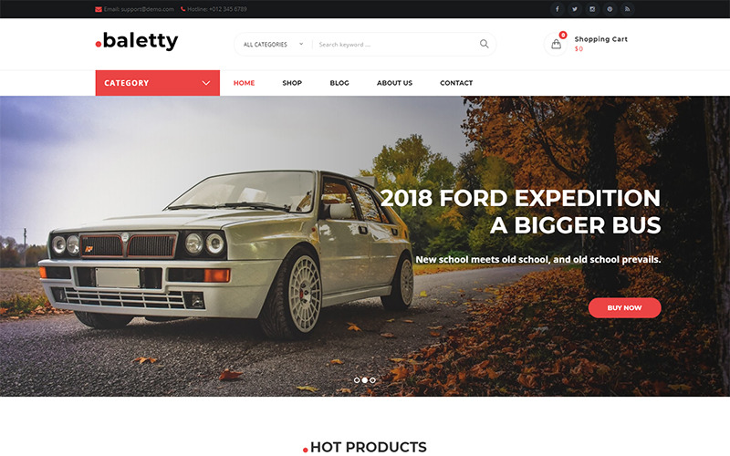 baletty – отзывчивая тема woocommerce