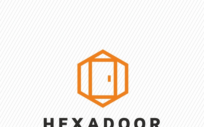 Download Шаблон логотипа "Hexadoor Logo Template" / Hexadoor Logo Template - Шаблон логотипа на тему графика architect brand branding building cube design door green hexa home house interior logo logotype modern professional template vector window