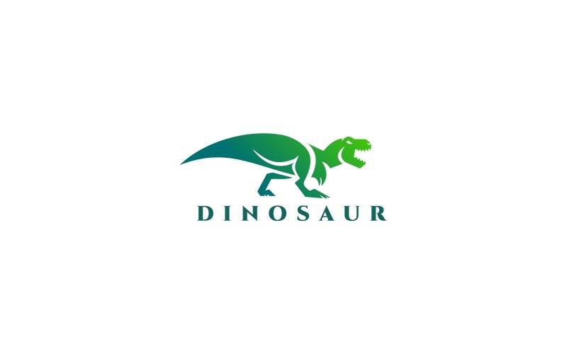 Modèle de logo de dinosaure