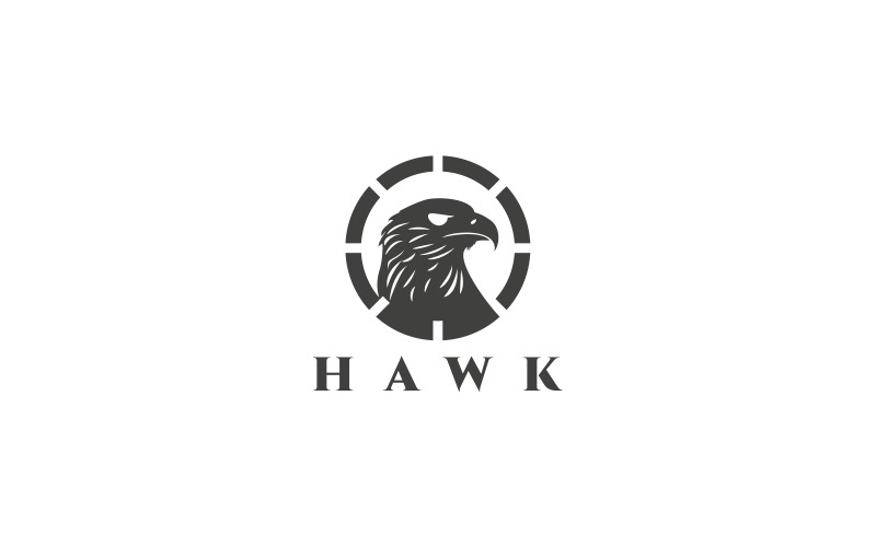 Modèle de logo Hawk