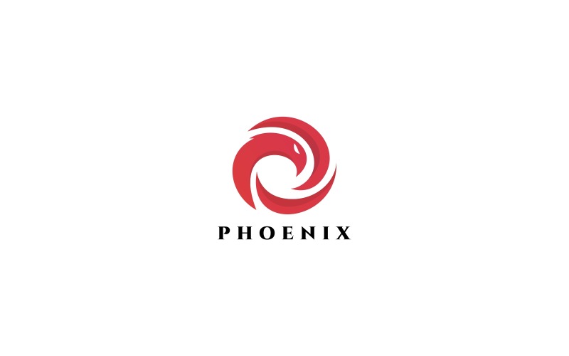 Modello di logo di Phoenix