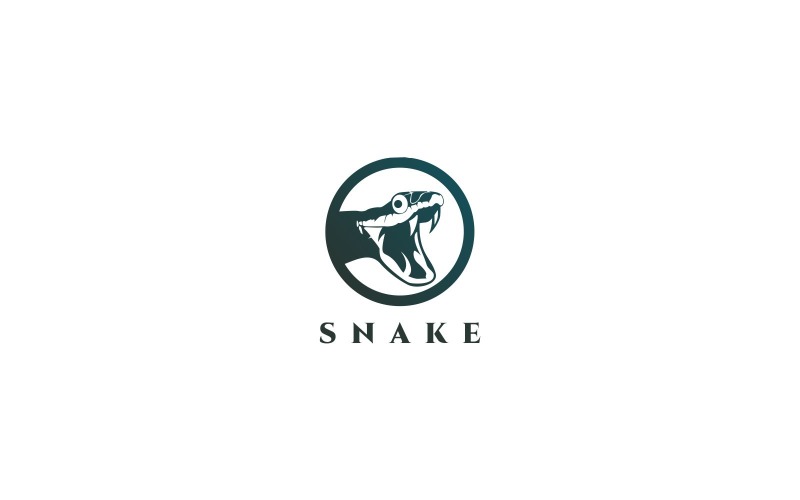 Modello di logo di serpente