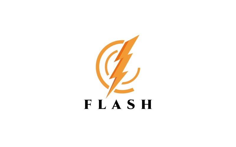 Modelo de logotipo em Flash