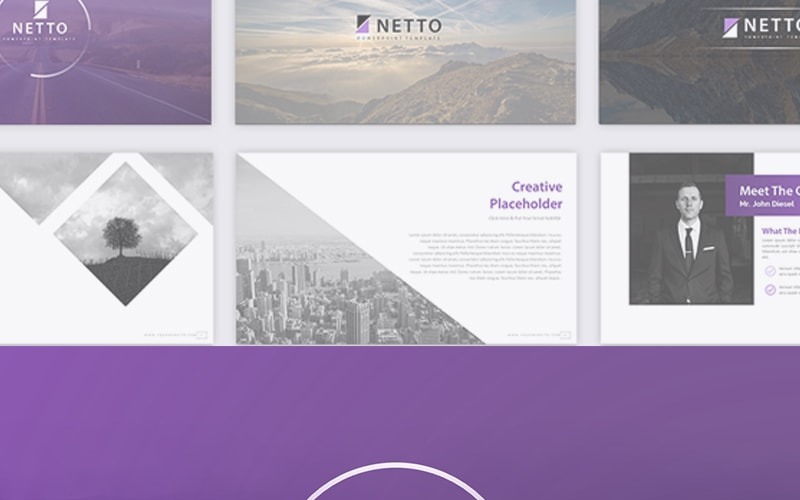 Netto - Creative Financial Presentation PowerPoint-mall