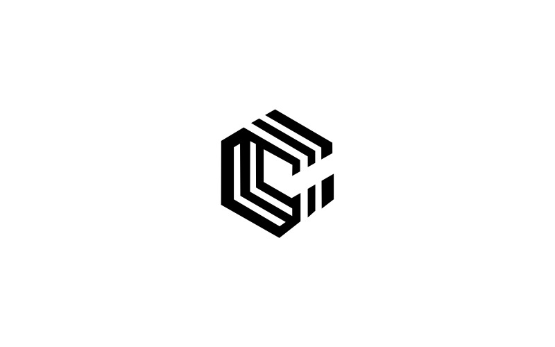 Písmeno C Logo šablona