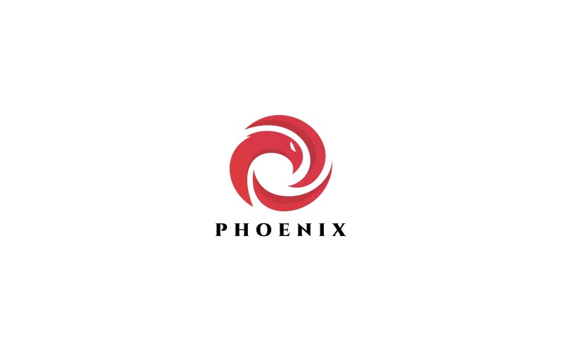 Шаблон логотипа Феникс