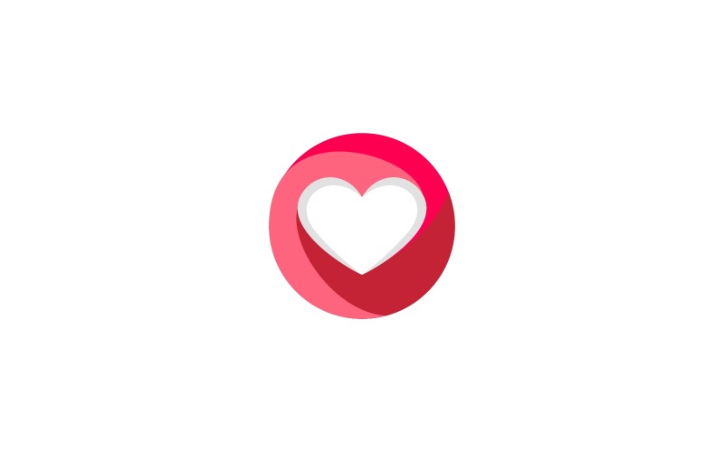 Серце логотип шаблон