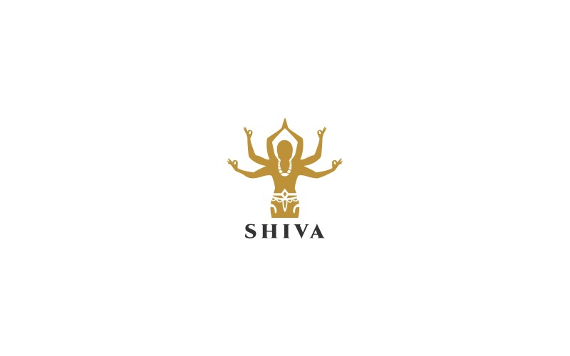 Download Шаблон логотипа "Shiva Logo Template" / Shiva Logo Template - Шаблон логотипа на тему графика shiva hands bar black buddha buddha buddhism buddhist business company chakra club creative finance flower head health human indian invest,meditation,religion,zen,relax,body,brahma,buddhism,c
