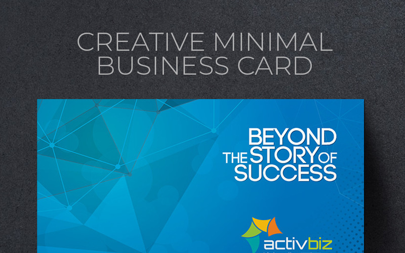 Active Biz Minimal Business Card - Plantilla de identidad corporativa