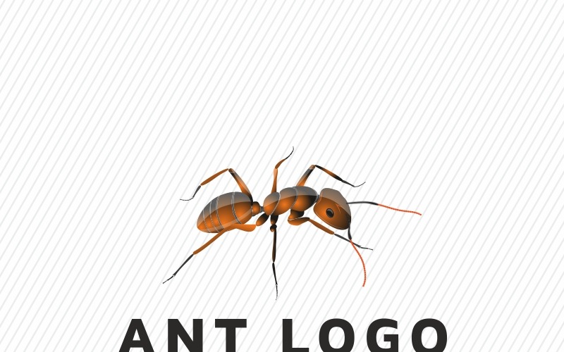 Download Шаблон логотипа "Ant Logo Template" / Ant Logo Template - Шаблон логотипа на тему графика ai animal ant art beetle black brand bug build building cargo cdr colony community company construct design eps load logo