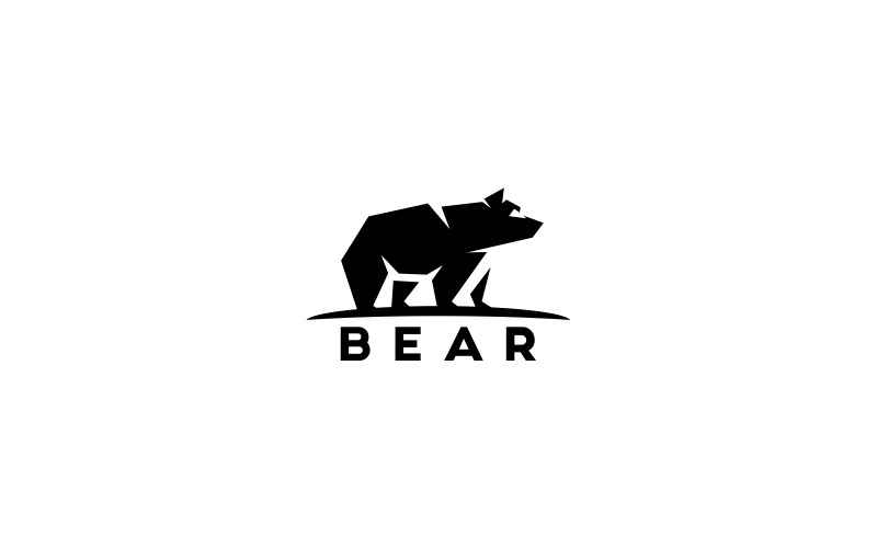 Download Шаблон логотипа "Bear Logo Template" / Bear Logo Template - Шаблон логотипа на тему графика animals app bank bear logo brand business company finance game invest investments minimal new organization original power store trade sport,bear,cartoon,logo,player,sport,sports,team,ursa,vec