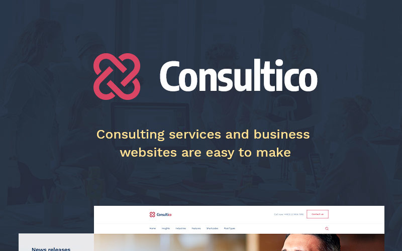 Consultico - тема WordPress для консалтинга