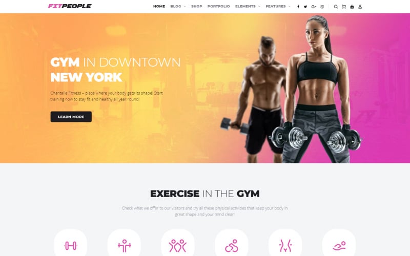 fitness website