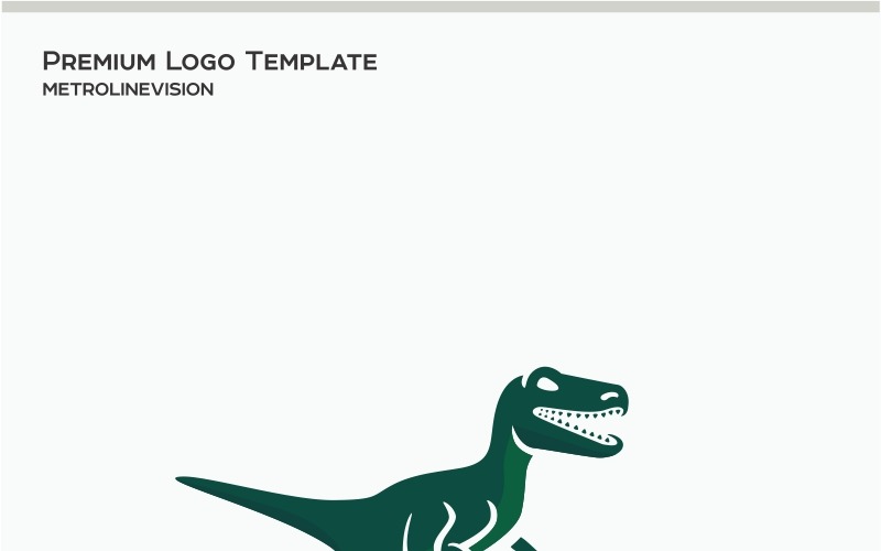 Modèle de logo de dinosaure