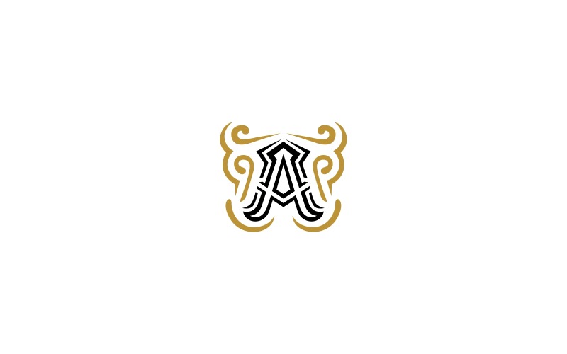 Modèle de logo lettre A