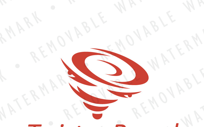 Modèle de logo Raging Twister