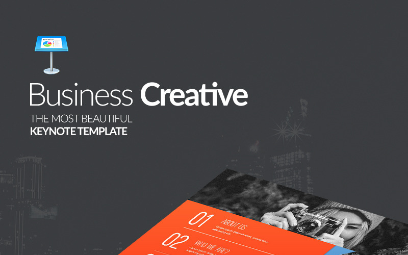 Presentación creativa empresarial: plantilla de Keynote