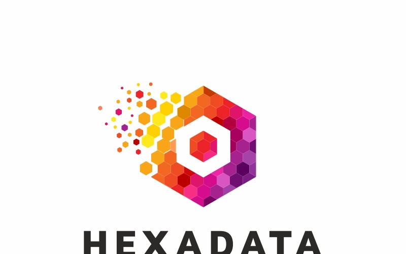 Download Шаблон логотипа "Hexadata Logo Template" / Hexadata Logo Template - Шаблон логотипа на тему графика abstract aplication aplications app architecture brand branding business construction corporate engineering factory green hardware hexagon identity industry logo logotype pixel