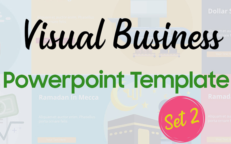 Modèle PowerPoint de Visual-Business-Set-2