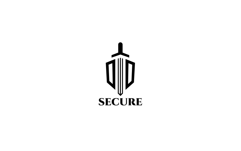 Modelo de logotipo de segurança