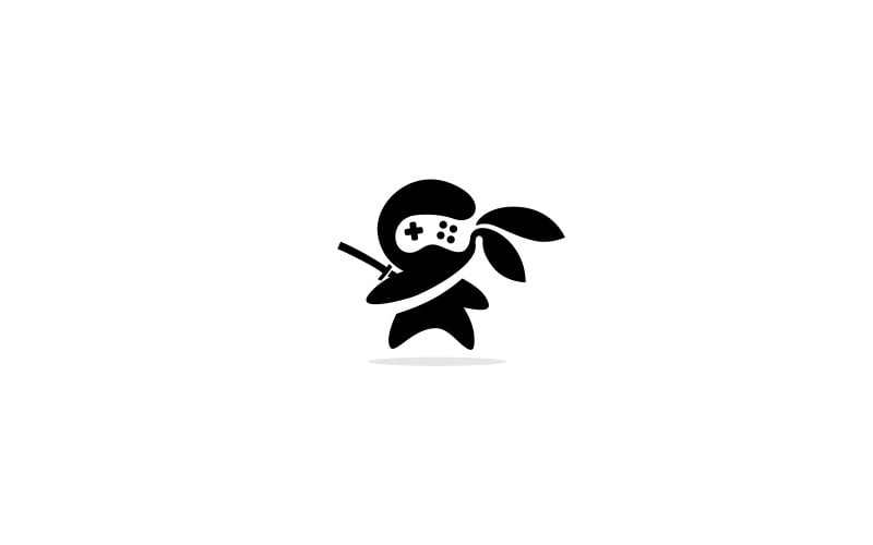 Ninja Gamer logó sablon