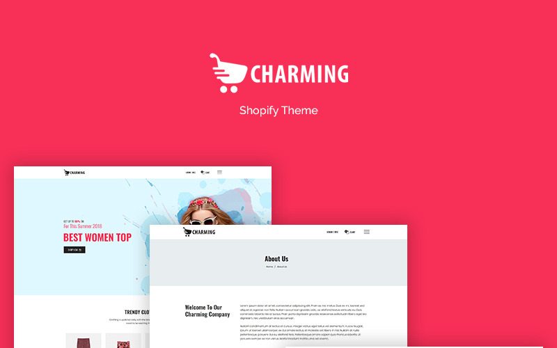 Очаровательная - тема Shopify для модной электронной коммерции
