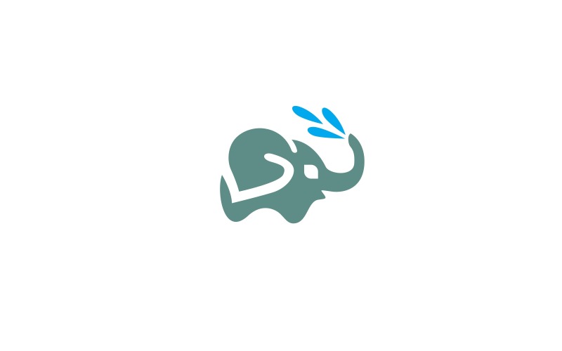 Plantilla de logotipo de elefante