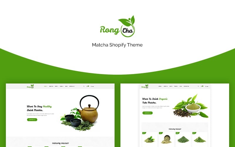 Rongcha - Tema Matcha Shopify
