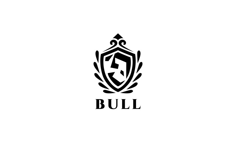 Шаблон логотипа Secure Bull